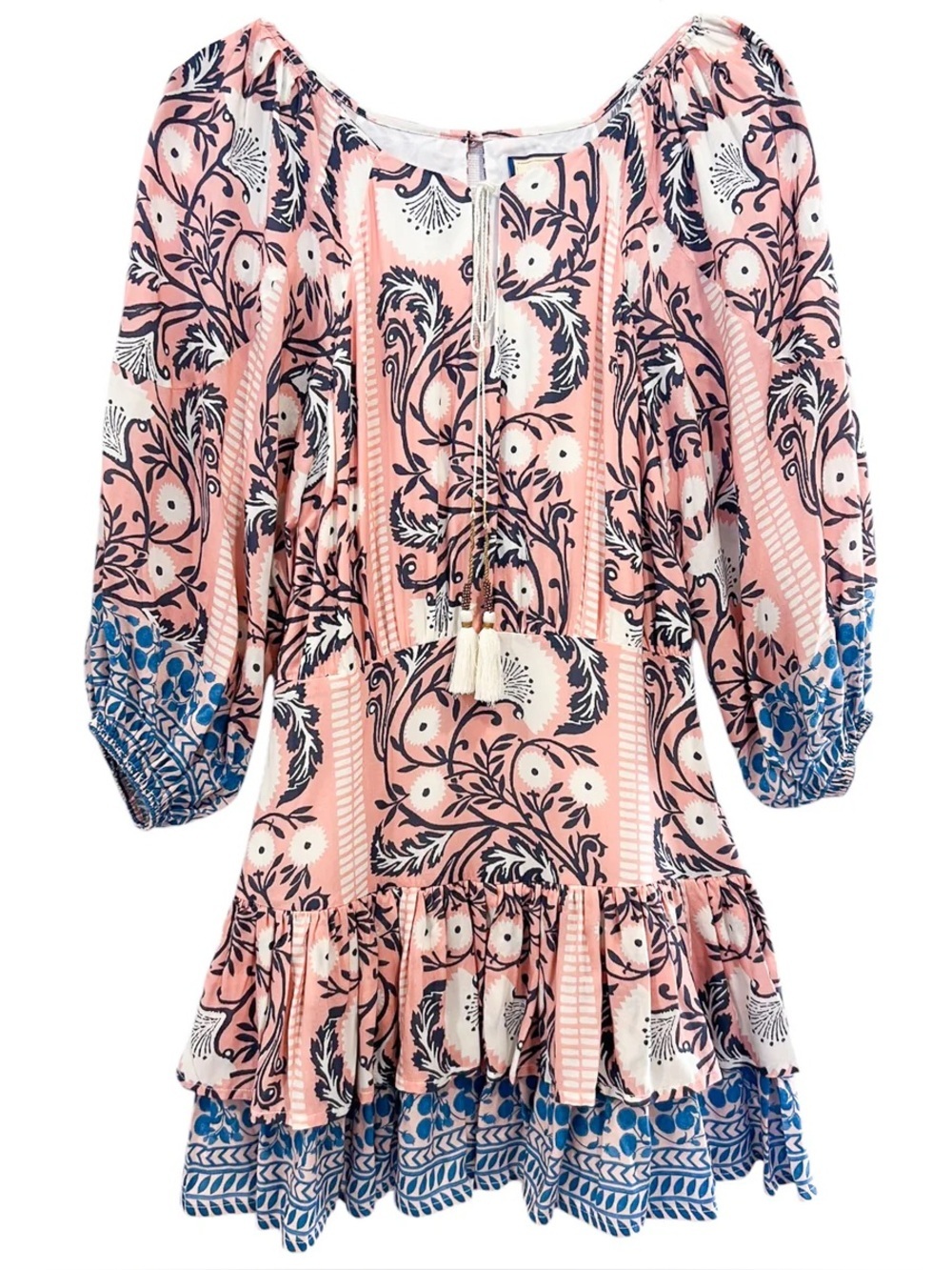 Bell by Alicia Bell‎ Siena Mini Dress Blue Pink - Medium - NWT